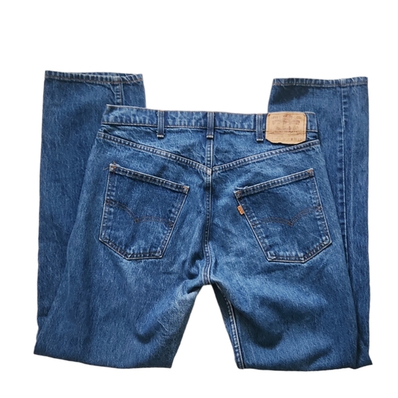 Levi's True Vintage 20505 02 17 Orange Tab USA Made Denim Blue Jean's SZ 36 Rare